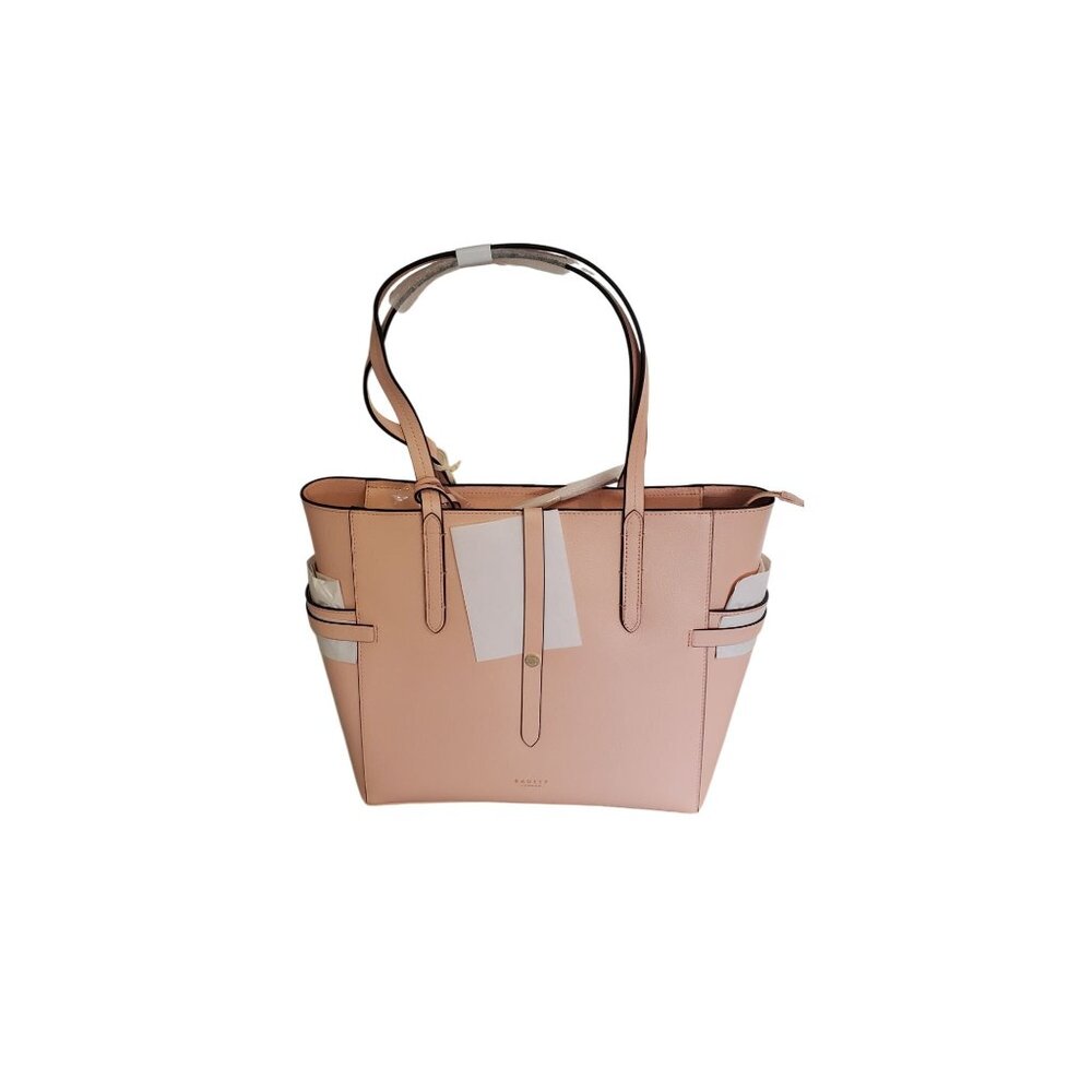 Radley London Leather Tote Bag With Structured Design & Dual Top Handles (Melon) - Picture 5 of 11